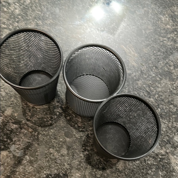 3 Black Wire Pen Holders Desk Organizers NWOT - Picture 4 of 13